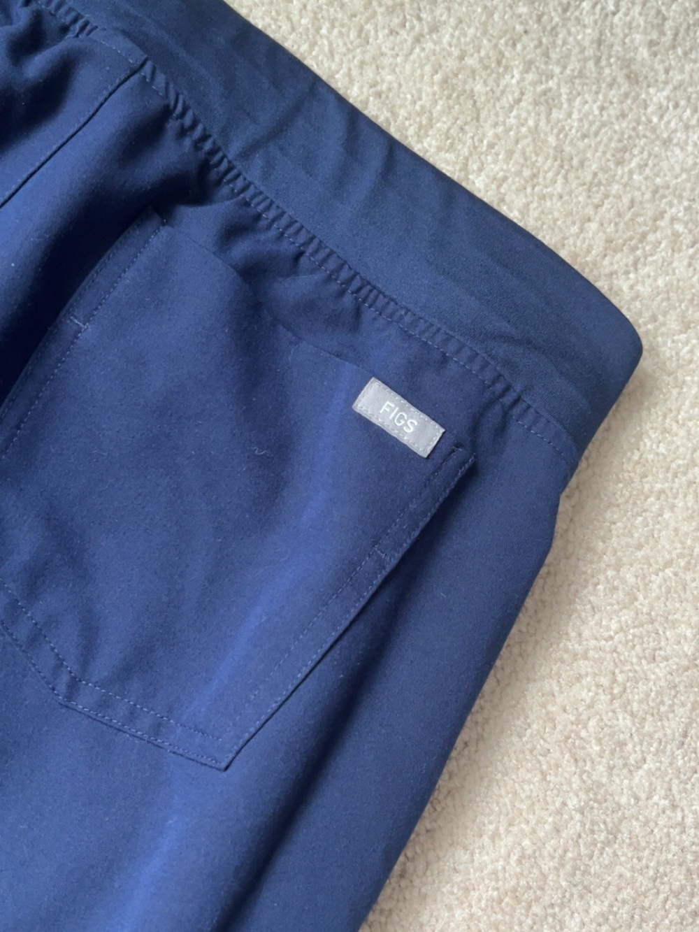 FIGS Navy Work Scrub Pants - Deep Navy